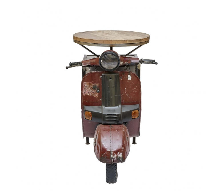Rota mesa de bar scooter vintage