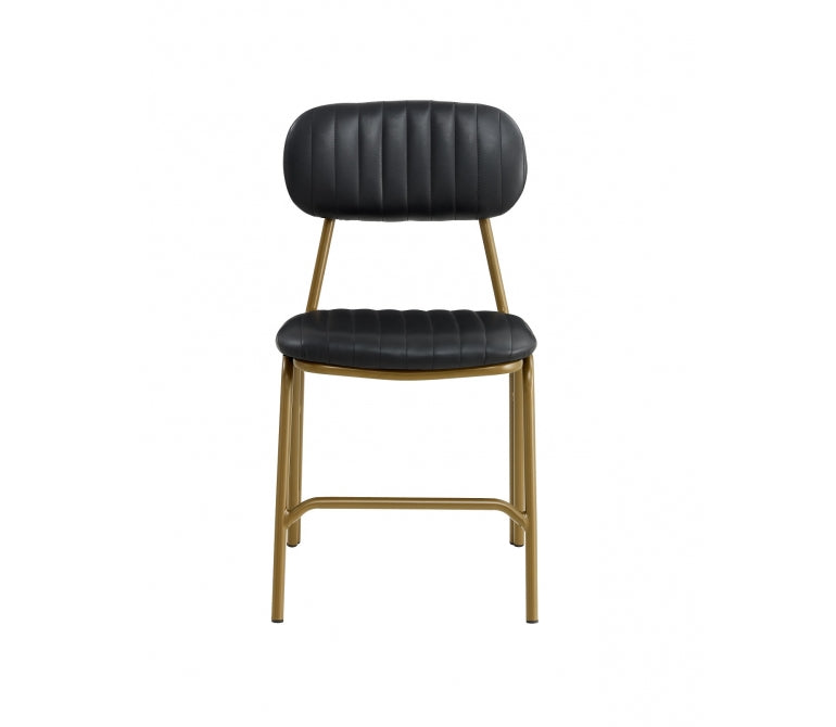 Bhoutan Gold Black Vintage Dining Chair