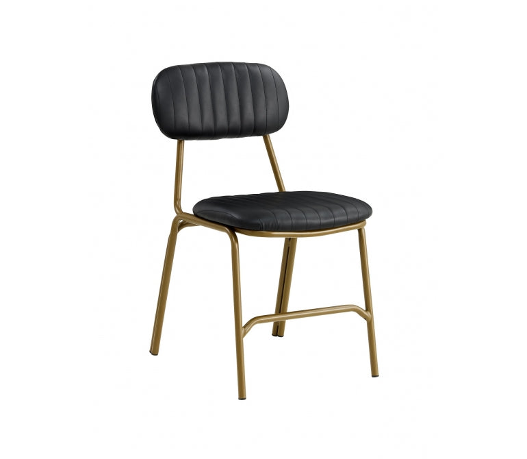 Bhoutan Gold Black Vintage Dining Chair