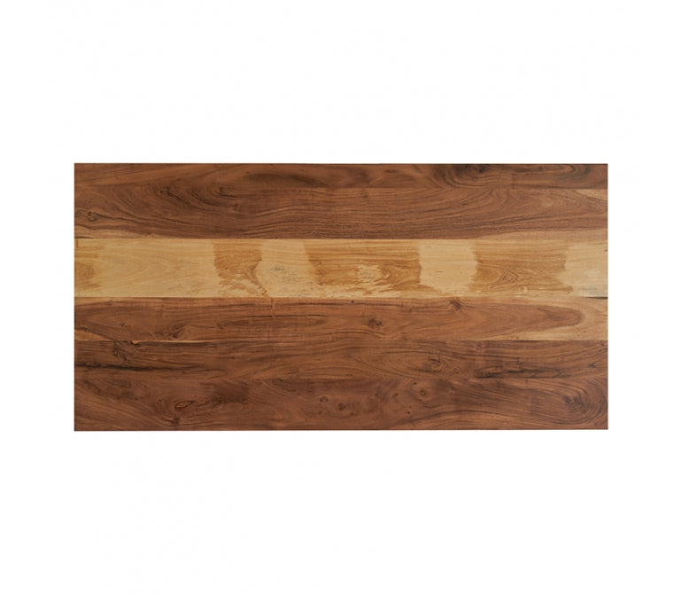 Piano del tavolo in legno di acacia Moon 140x70
