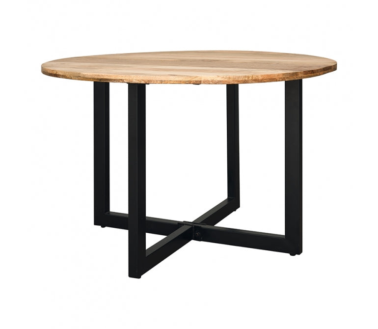 Mesa de jantar em madeira de manga Clars 120Ø