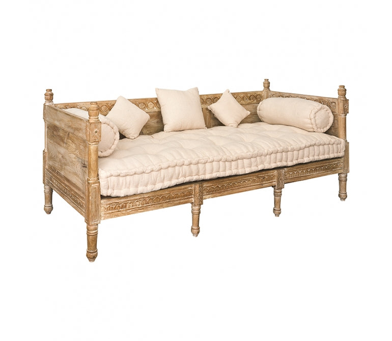 Sofa de madera maciza tallado Caliz