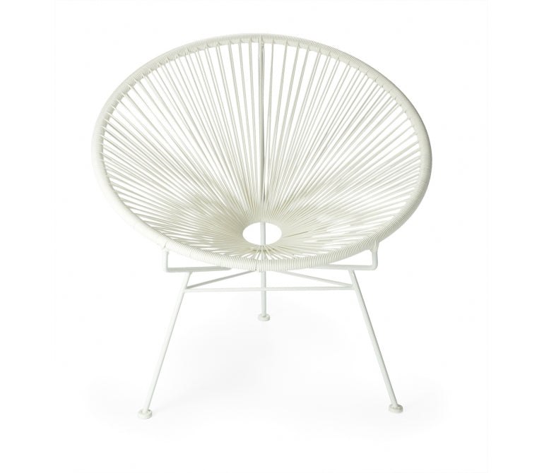 Acapulco Chaise ronde blanche