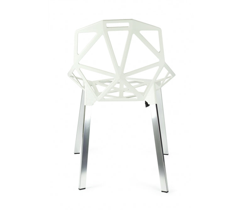 Sedia di design impilabile UNO in alluminio
