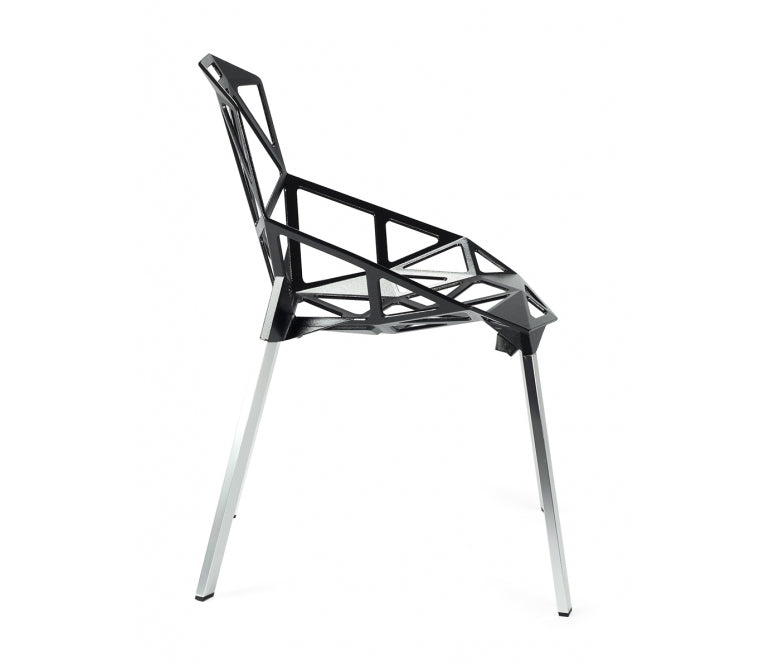 Chaise design empilable UNO en aluminium