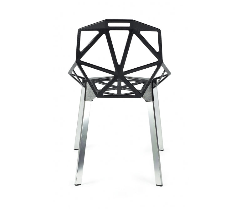 Chaise design empilable UNO en aluminium