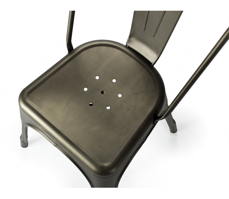 Cadeira de jantar em aço Nux Rustica