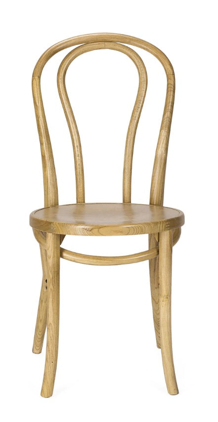 Nuova sedia in legno naturale Curve