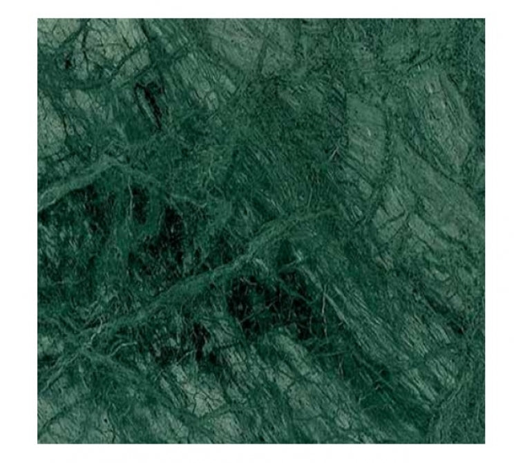 Mesa em barra de aço preto Queen green marble square top 70x70